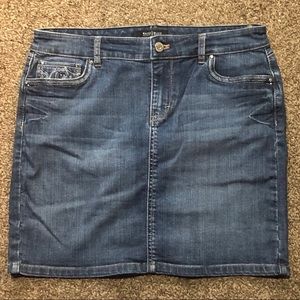 White House Black Market Jean Skirt